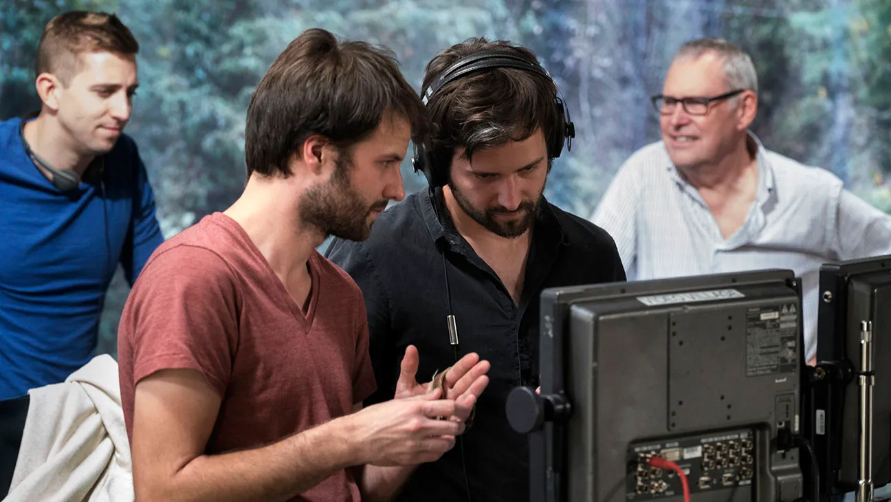 Duffer Brothers on Set